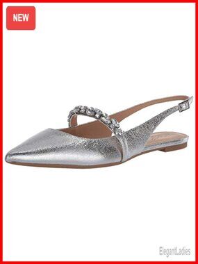 Pointed Toe Slingback Flats Padded Comfort Evening Party Shoes